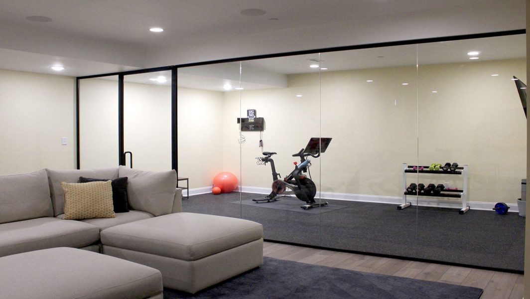 Modern Home Gym - ZONA® Glass Wall Systems